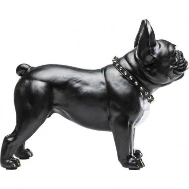 Perro bulldog negro EMOCIÓN