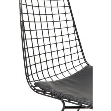 Silla de diseño con asiento de cuerda SINALOA