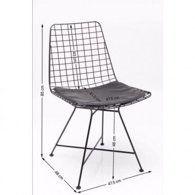 Cadeira design com assento em corda SINALOA