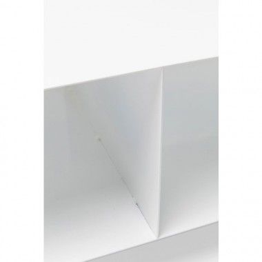 Mueble TV de diseño 2 puertas Arc lacado blanco