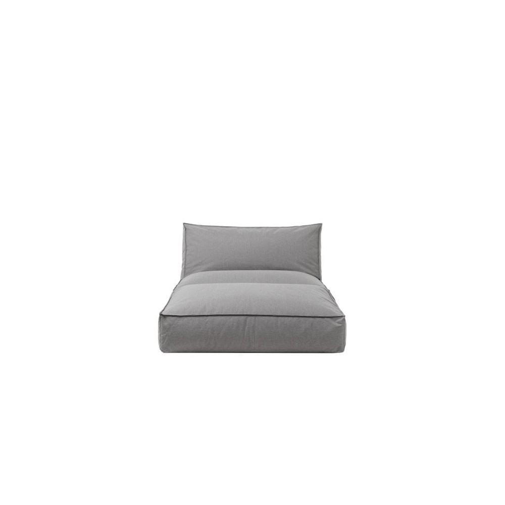 Long gray modular central seat sofa