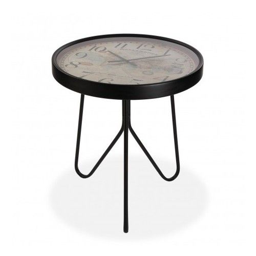 Side table black marble top LARGO