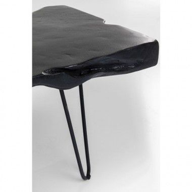 Tavolino con piano in legno e gambe in acciaio ASPEN