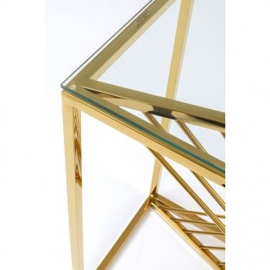 Metal and glass console 120cm LASER