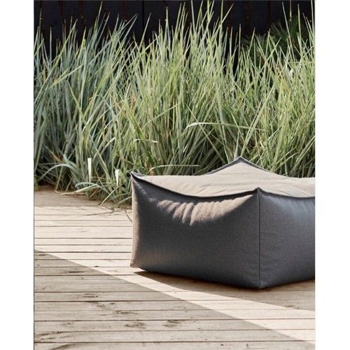 STAY light gray outdoor pouf