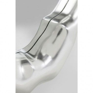 Design espelho oval alumínio DROPS