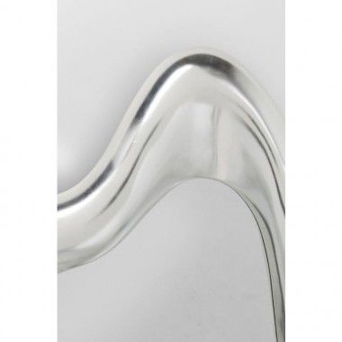 Espejo de diseño DROPS ovalado de aluminio