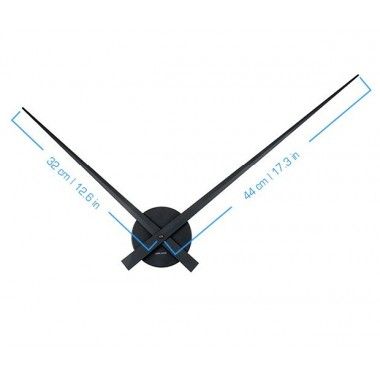 Reloj aguja Karlsson negro Diam.90cm