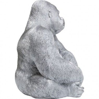 Silver gorilla statue INITIAL