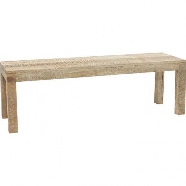 Ethnic light wood bench 140cm PURO