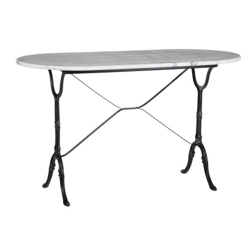 Tabella del bistrot in marmo ovale 120 cm axel lolahome