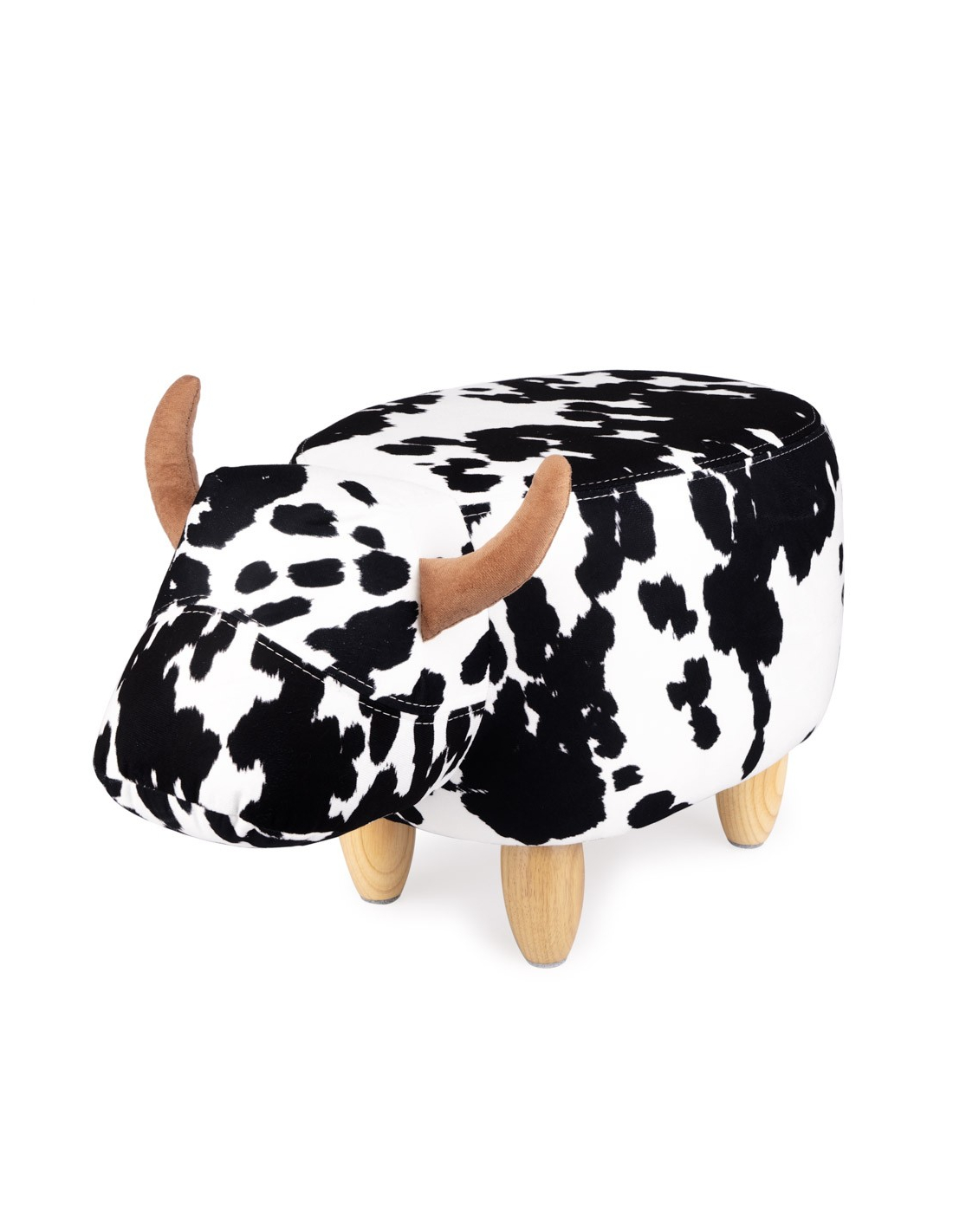 Cow Stool Balvi Vache Stool White Black Fabric LA VACHE (Ref. 27174 ...