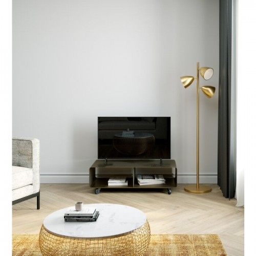 LOUNGE lacquered bronze TV cabinet