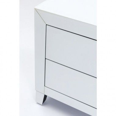 White full metal TV cabinet 140cm LUXURY