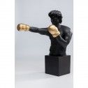 Statue black man golden boxing gloves BALBOA