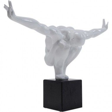 Estatua de atleta masculino blanco ATHLET