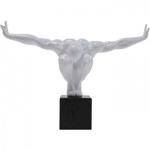 Witte standbeeld atleet man ATLET