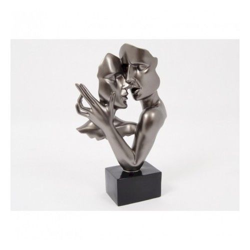 Estatua danza doble cara gris 38 cm CONSTANTIN