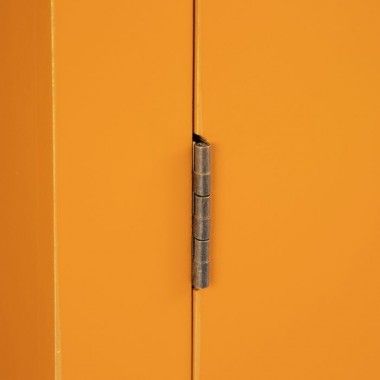Armoire cabinet metal citrouille 4 tiroirs 2 portes SERESTI