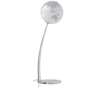 Designer terrestrial globe floor lamp on foot 110cm