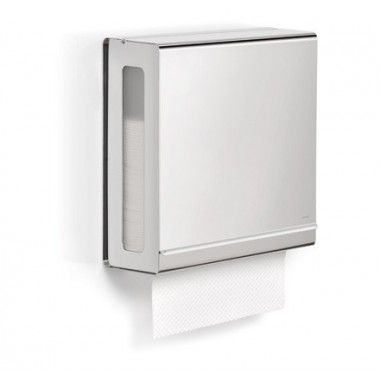 NERIO BLOMUS POLISHED STAINLESS STEEL PAPER TOWEL DISPENSER
