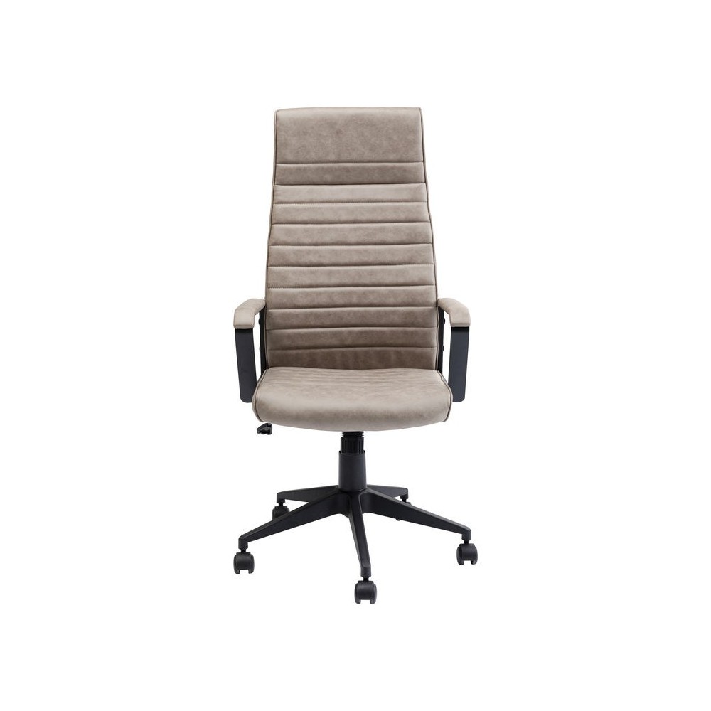 Chaise de bureau beige haut dossier LABORA KARE DESIGN - Loft Attitude