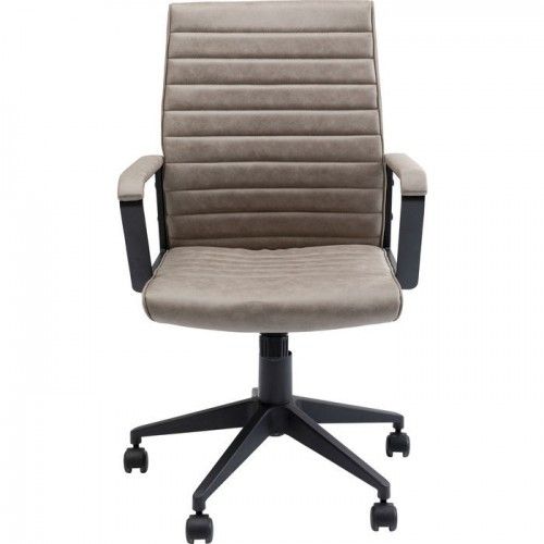 LABORA beige leather effect office chair