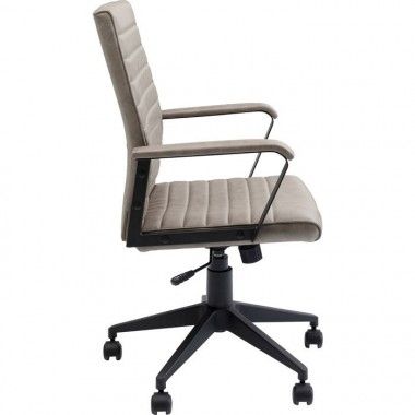 Cadeira de escritório LABORA com efeito couro bege