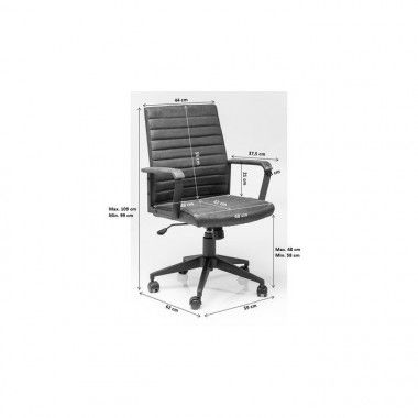 LABORA beige bureaustoel met leereffect