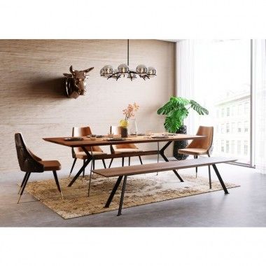 Downtown WALNUT dining table 220x100 cm Kare design