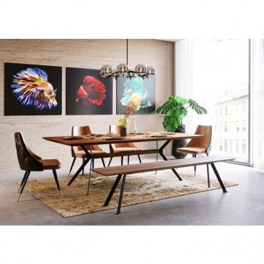 Downtown WALNUT dining table 220x100 cm Kare design