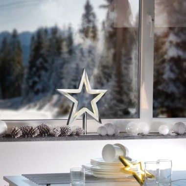 LUCY-S chrome star lamp