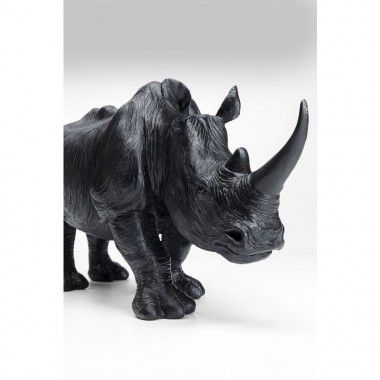 Statua decorativa di rinoceronte nero che cammina