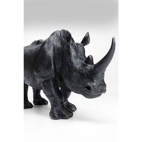 Estatua decorativa de rinoceronte negro CAMINANDO