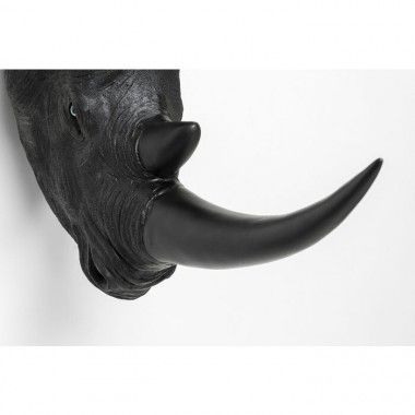 Antique decorative Rhinoceros head BLACK