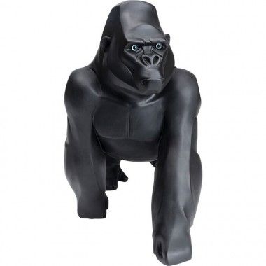 Matte zwarte decoratieve gorilla 57 cm Gorilla
