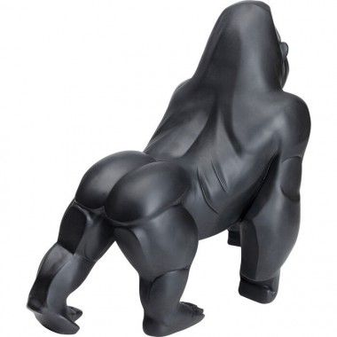 Gorille décoratif noir mat 57 cm Gorilla