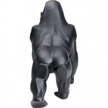Gorille décoratif noir mat 57 cm Gorilla