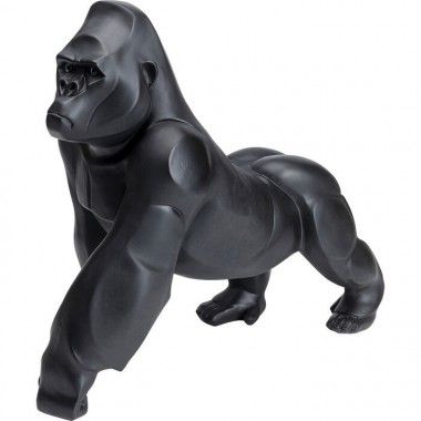 Matte zwarte decoratieve gorilla 57 cm Gorilla