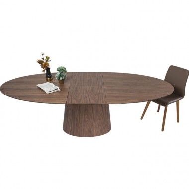 Extensible dining table 200 wood walnut Benvenuto