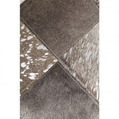TAPIS 240 X 170 CM PATCHWORK CUIR AND LAINE COSMO KARE DESIGN