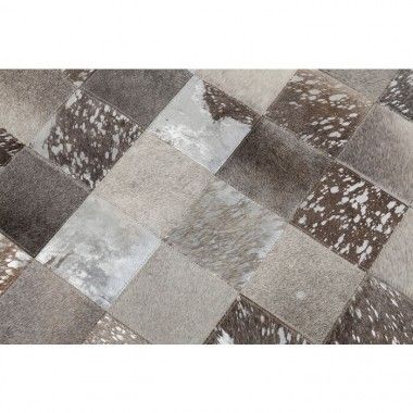 TAPIS 240 X 170 CM PATCHWORK CUIR AND LAINE COSMO KARE DESIGN