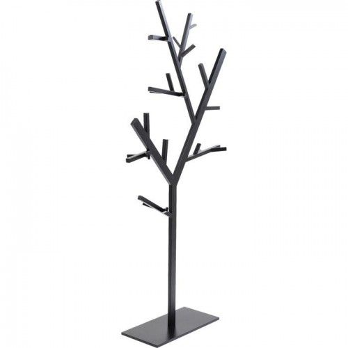 Appendiabiti da parete moderno albero legno colore nero grigio callea  design - 13-004-5
