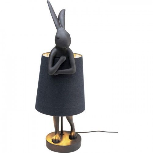 KONIJN zwarte konijnenlamp