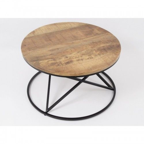 ABISKO round wooden coffee table