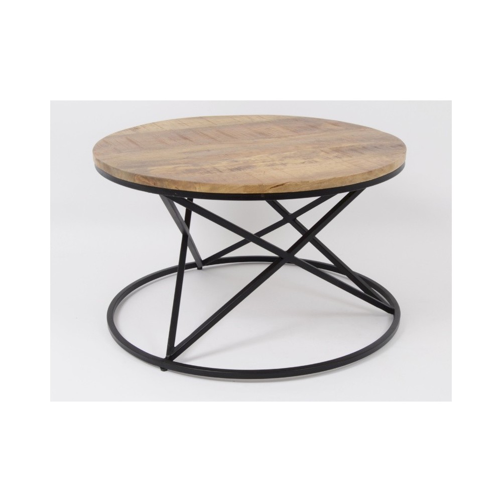 Table basse ronde bois ABISKO