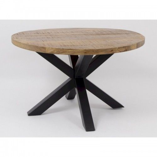 Tavolino rotondo in legno massello di mango - ABISKO Ø60cm