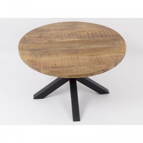 ABISKO round wooden coffee table 60cm