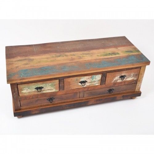 PAJALA 5-drawer wooden coffee table