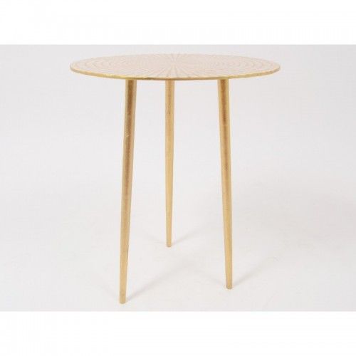 Side table with white and gold trays 48 cm ANTHONY